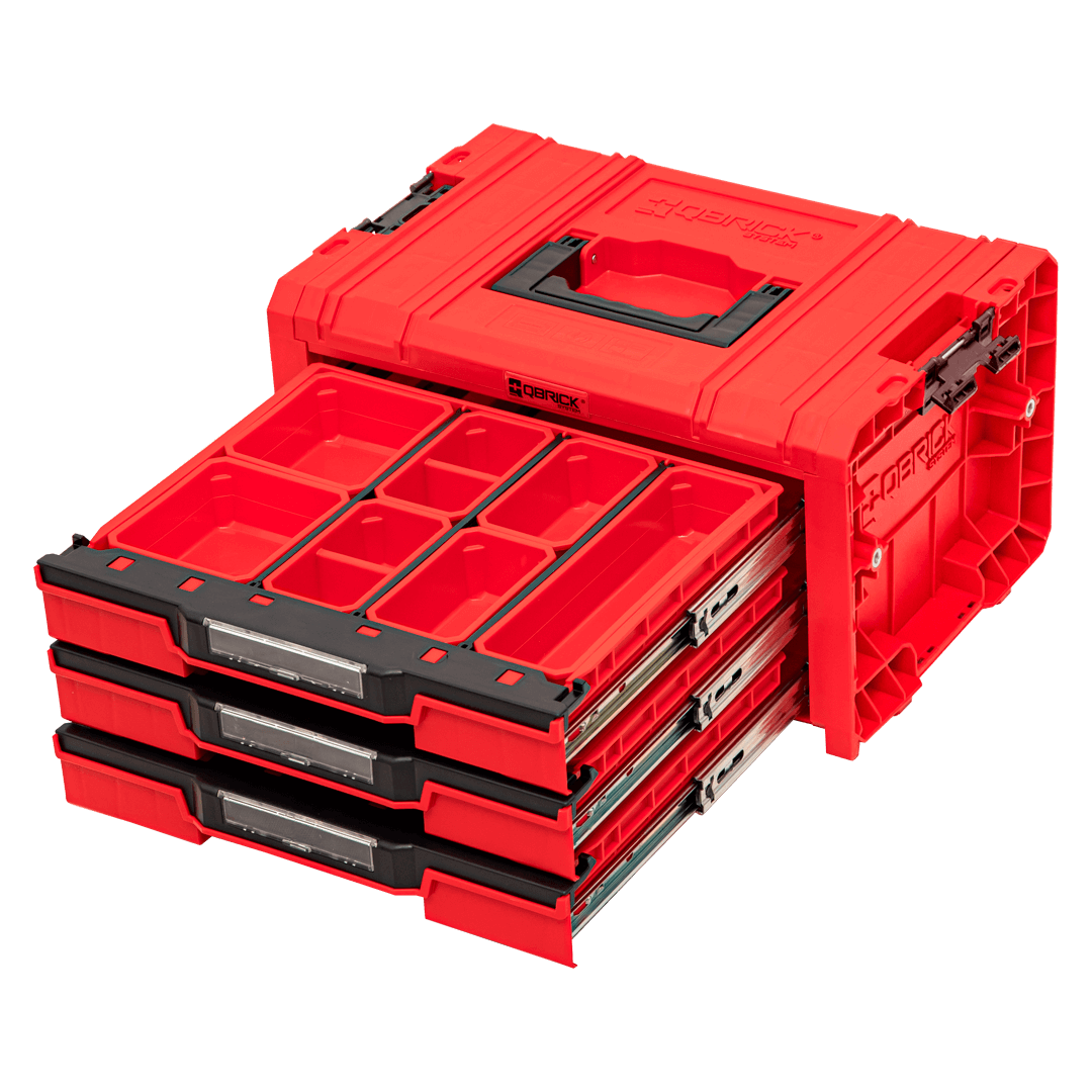 Szuflada z zestawem organizerów QS Pro Drawer 3 Toolbox Expert RED Ultra HD - obrazek 6