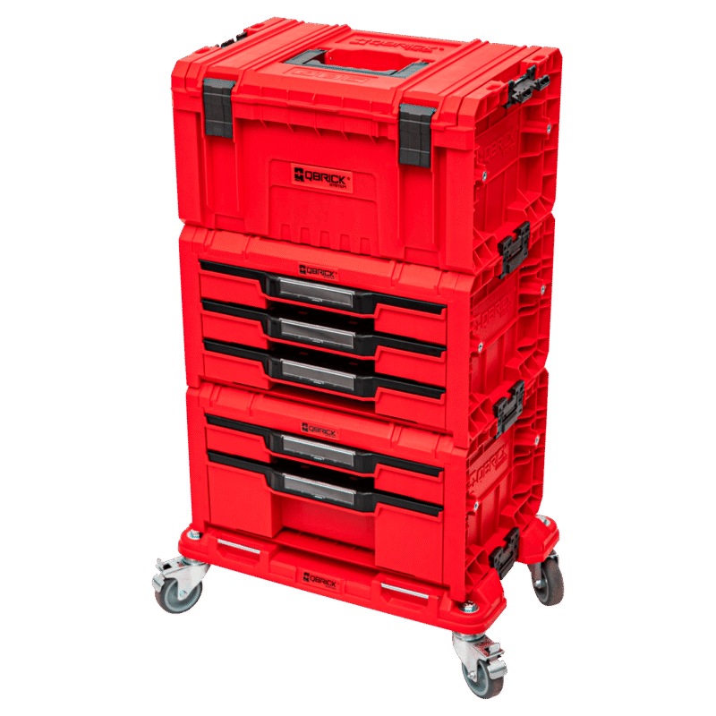 System przechowywania QS Pro Drawer Workshop Set 4 RED Ultra HD