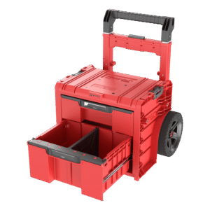 Mobilna skrzynka z szufladami Qbrick System PRO Cart 2.0 Plus Drawer 2 RED Ultra HD - obrazek 2
