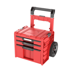 Mobilna skrzynka z szufladami Qbrick System PRO Cart 2.0 Plus Drawer 3 RED Ultra HD
