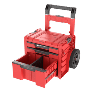 Mobilna skrzynka z szufladami Qbrick System PRO Cart 2.0 Plus Drawer 3 RED Ultra HD - obrazek 2